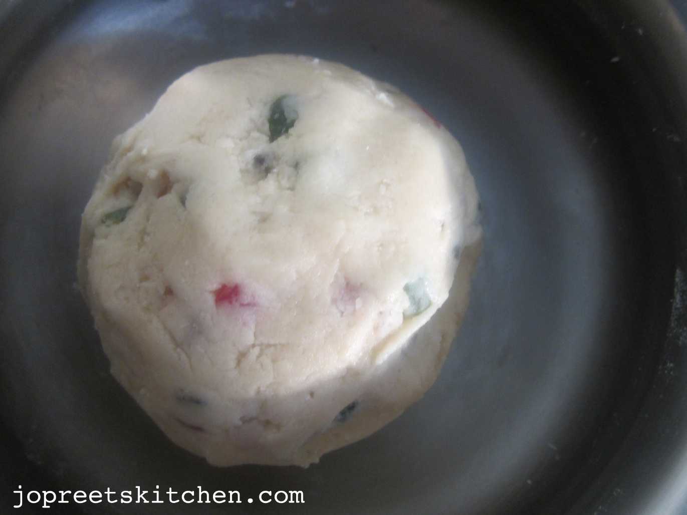 Eggless Tutti Frutti Cookies (Candied Fruit Cookies) Christmas