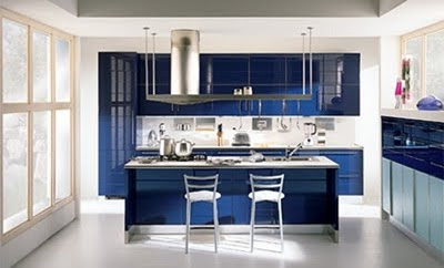 cocina color azul italiana cocina color azul 12 Cocinas Color Azul Italianas Modernas