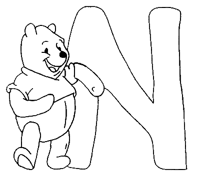Winnie Pooh Abc Coloring Pages