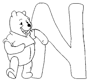Winnie Pooh Abc Coloring Pages 7