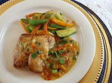 Pan Fried Orange Roughy with Brazilian Vegetable Sauce