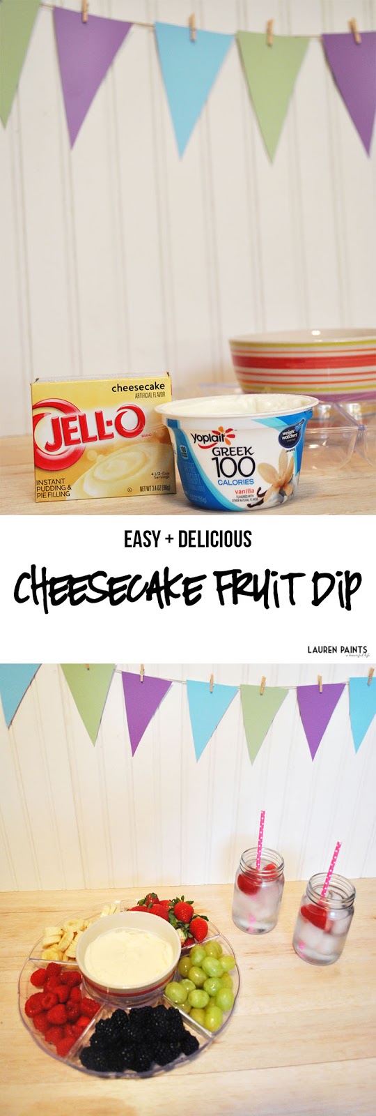 Healthy Recipes with Weight Watchers {SUPER Easy Cheesecake Fruit Dip