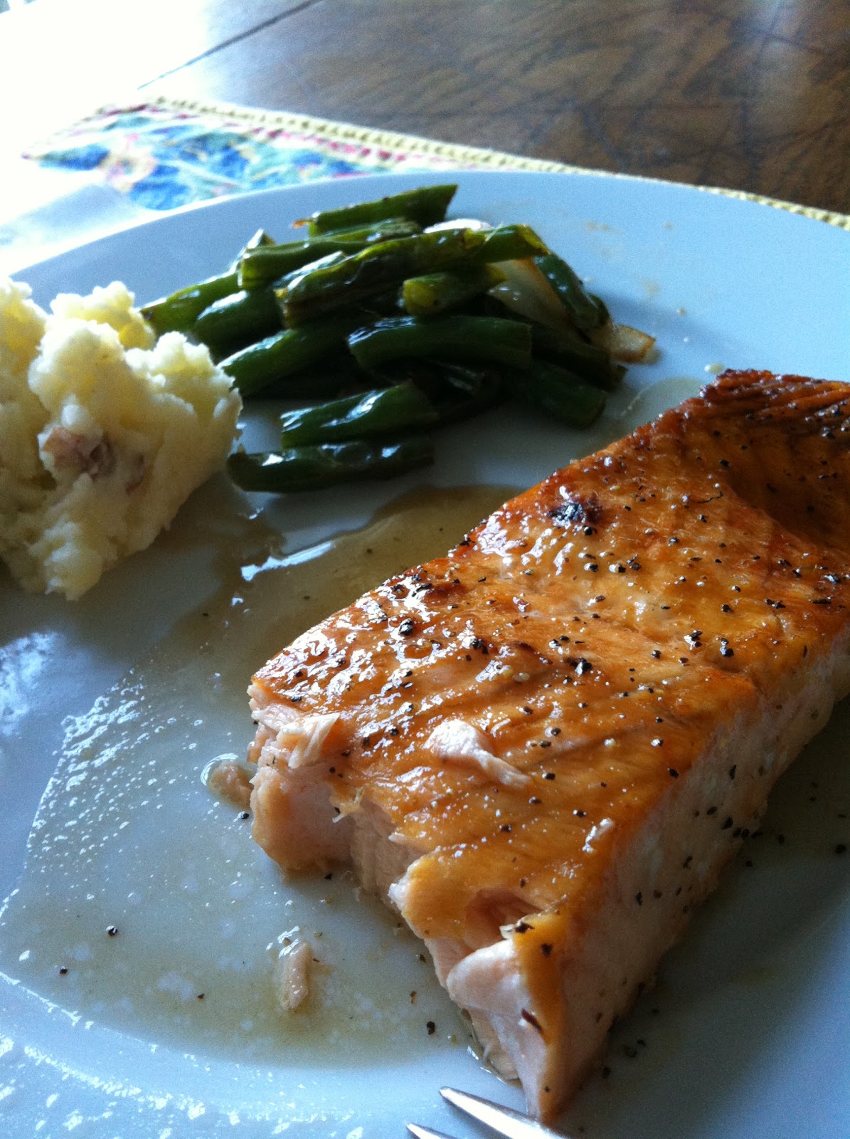 Crispy Whiskey Glazed Salmon