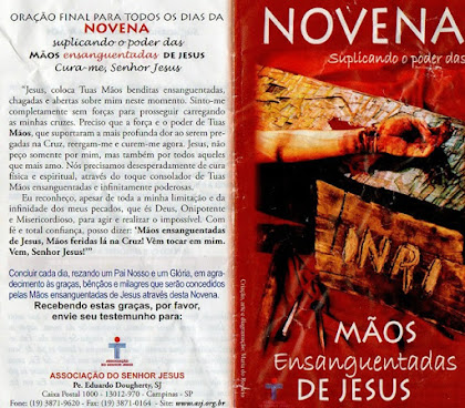 NOVENA DAS MÃOS ENSANGUENTADAS DE JESUS