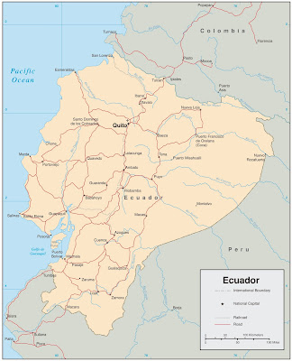 Mapa Fisico Ecuador