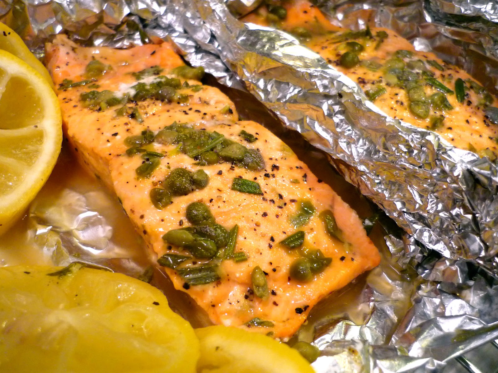 The No Pressure Cooker Lemon and Caper Salmon En Papillote