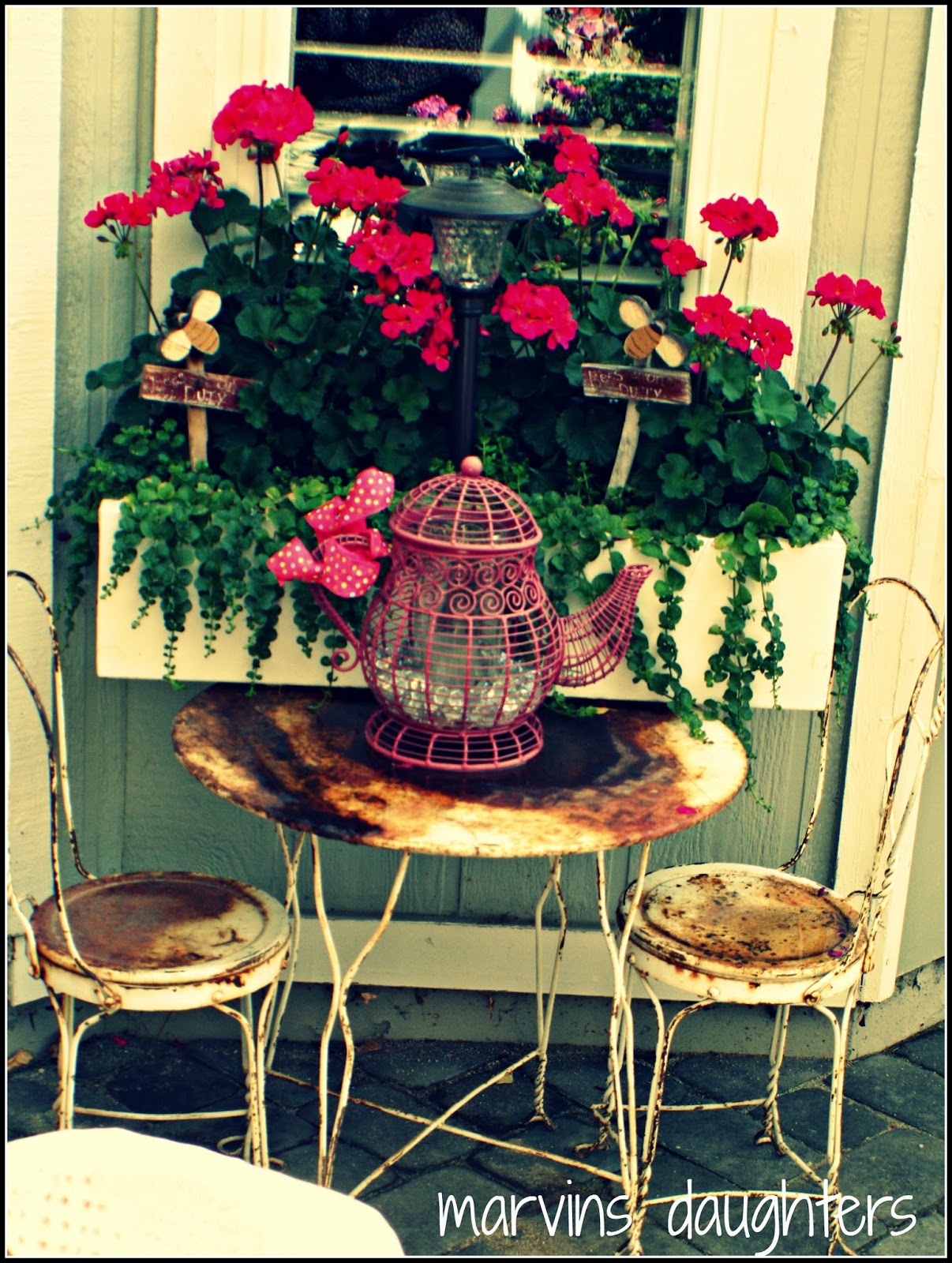 MarvinsDaughters Window Box Geraniums