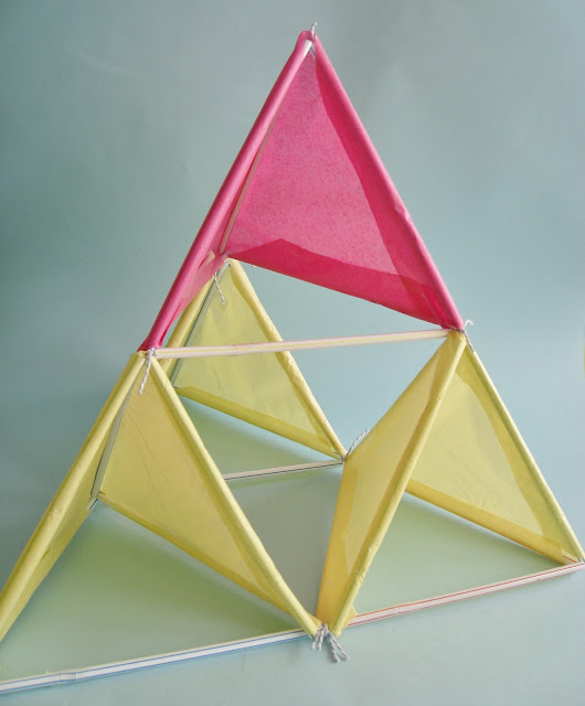 Craft Tutorials Galore at Crafterholic! Tetrahedral Kite DIY