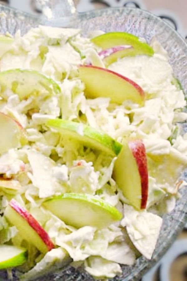 Apple Cabbage And Cottage Cheese Salad With A Blast