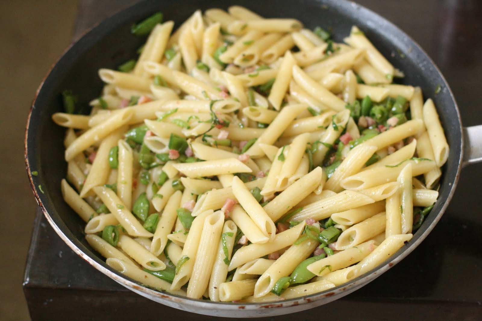 Week of Menus Pasta with Sugar Snap Peas and Pancetta When you kill