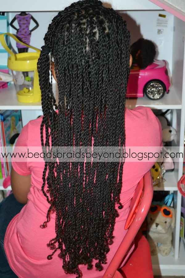 Beads, Braids and Beyond Cornrows & Sister/Rope Twists Braided to the Side