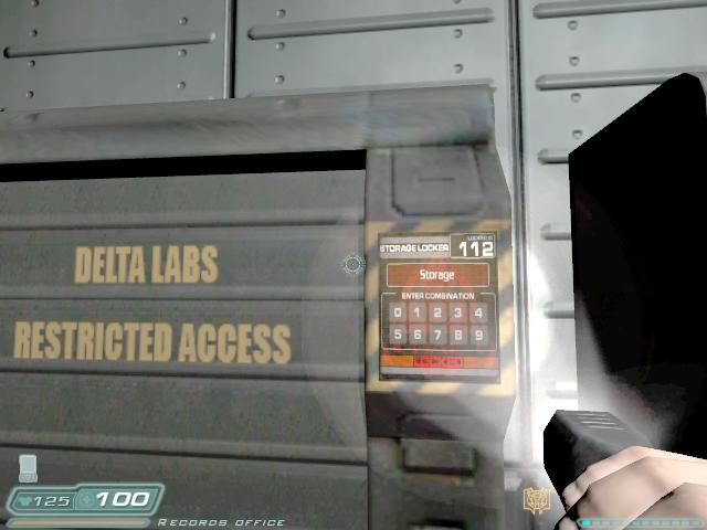 Doom 3 Storage Locker 666 Code
