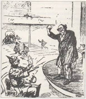 Una vignetta raffigurante il Kaiser che applaude Bryan