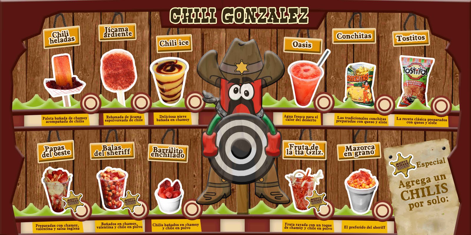 Sobre diseño Chilli Gzlz snacks