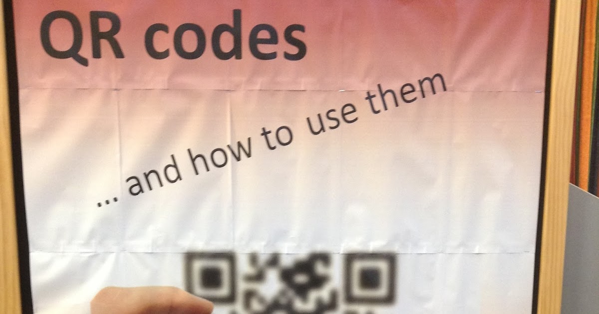 Library Displays QR codes in the library