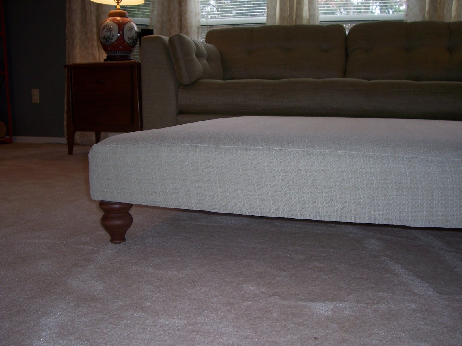 the Cre8tive Outlet giant ottoman for the family room