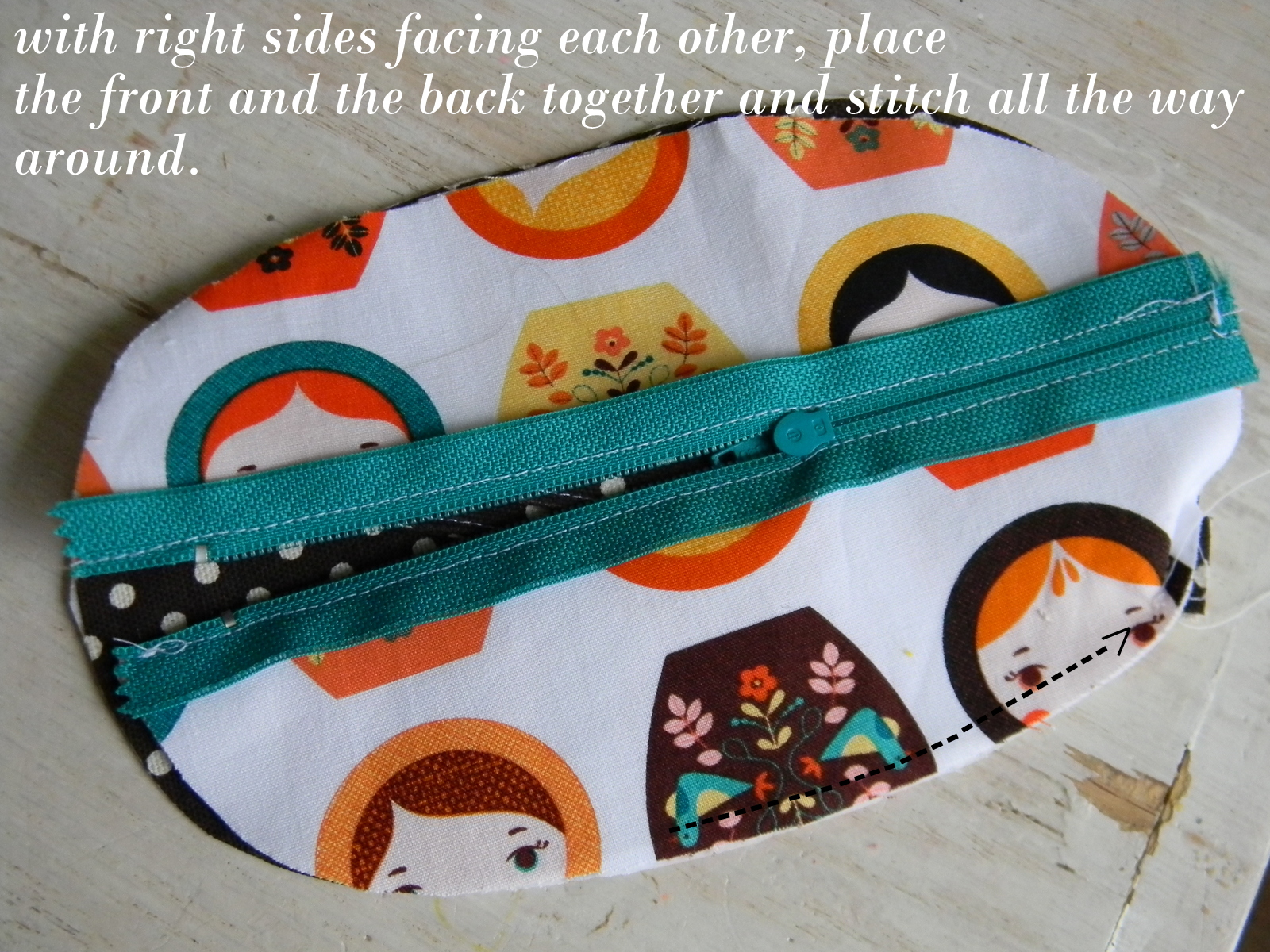 simply homemade Little oval pouch tutorial