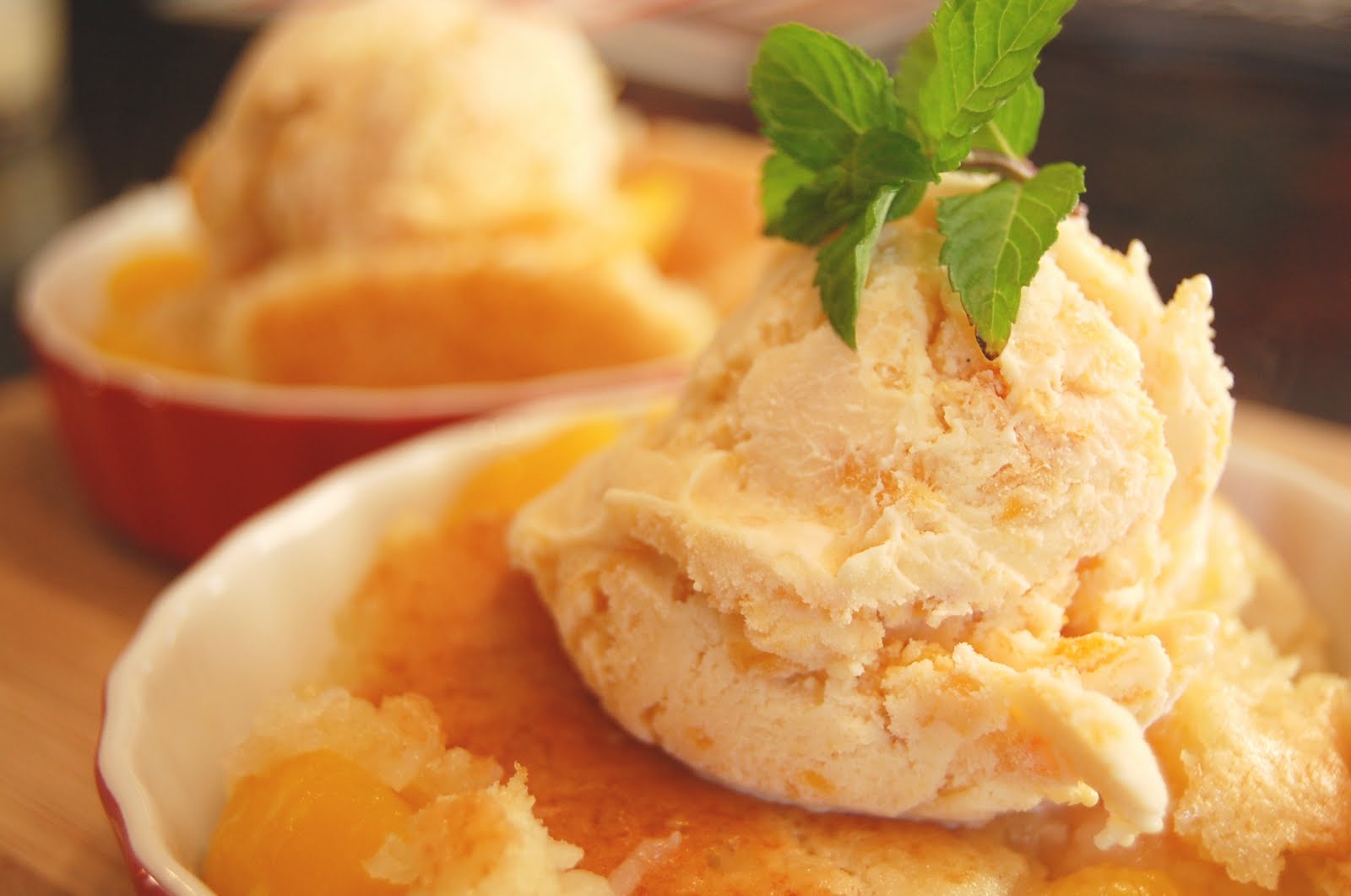 PromiseMe2....and A Lot About Food! Baked Peach Cobbler with PeachRum