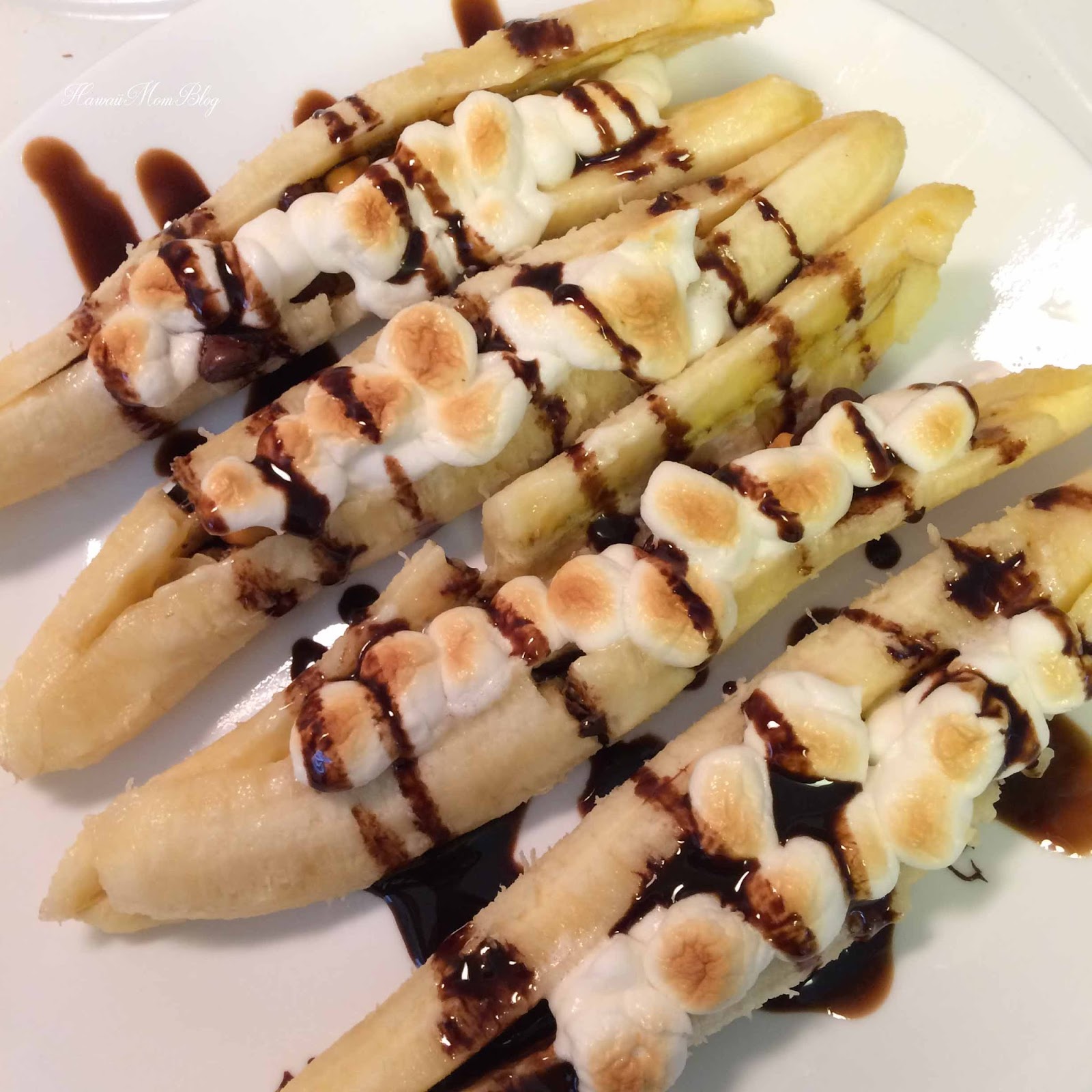 Hawaii Mom Blog Banana Boats Recipe