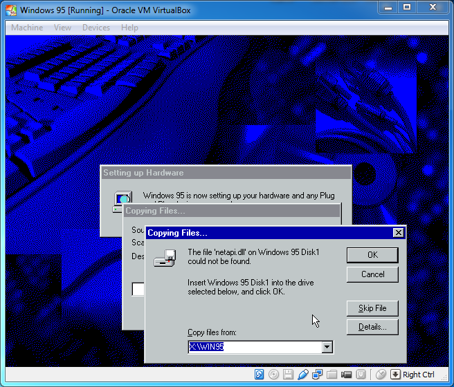 Windows 95 Virtualbox Image Ubuntu