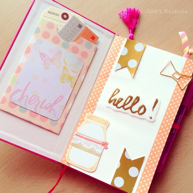 She's Eclectic Nu Notebook hack adding a pocket to your notebook