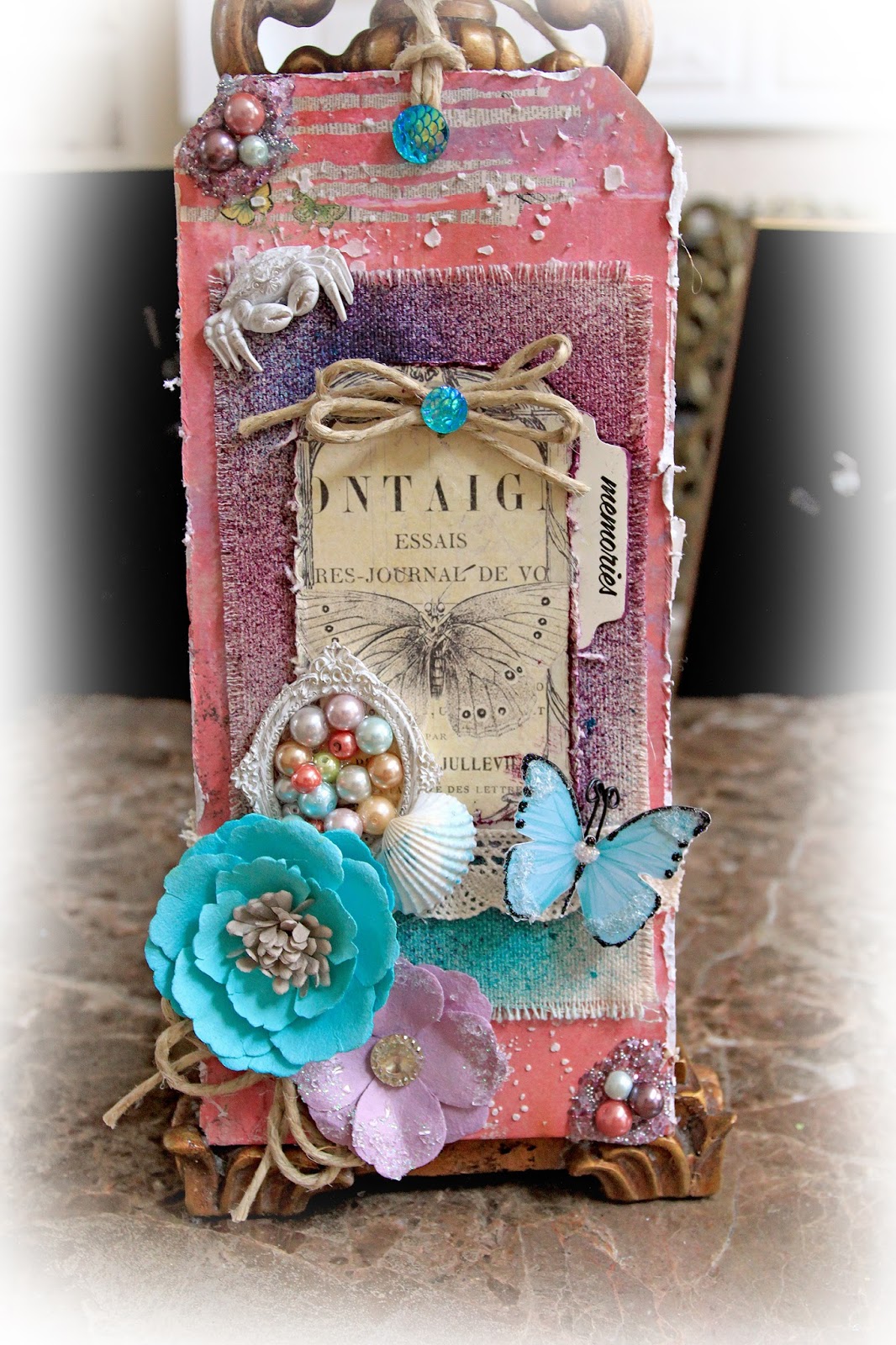 My Glitter Coated Life Prima Mixed Media Oversized Tag & Pocket Tag Set