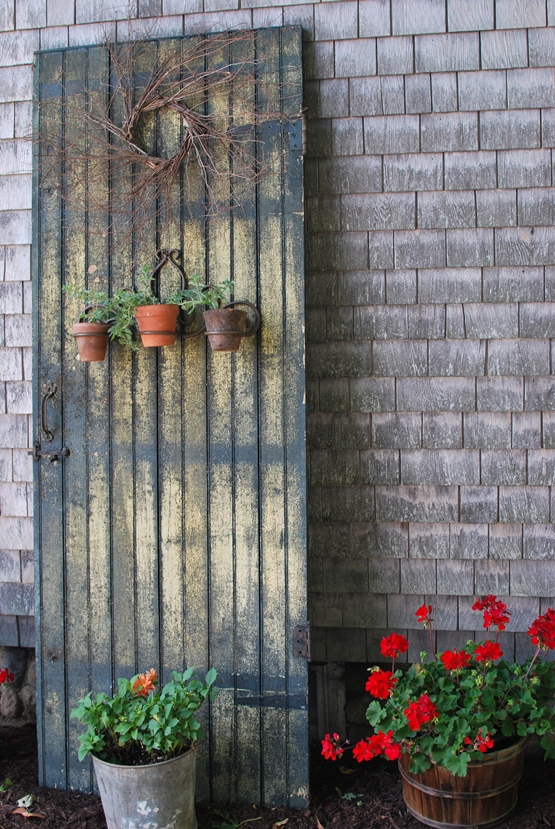 My Primitive Heart-Decorating Ideas & more: Re-Purposed Old Door ...