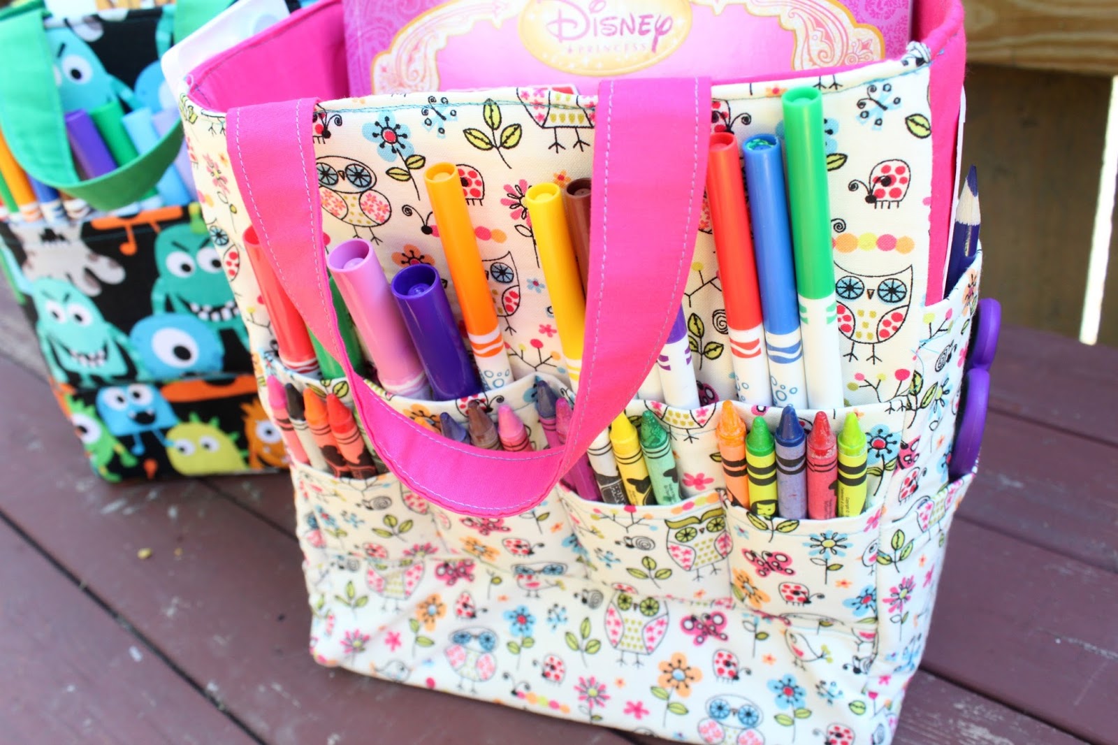 EAT+SLEEP+MAKE Two Art Caddy Totes