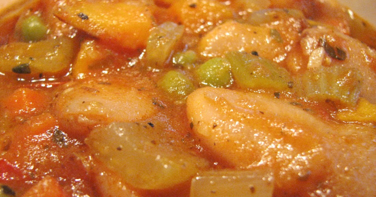 THE VOLUPTUOUS VEGETARIAN Crockpot Stew giant lima beans in the pink