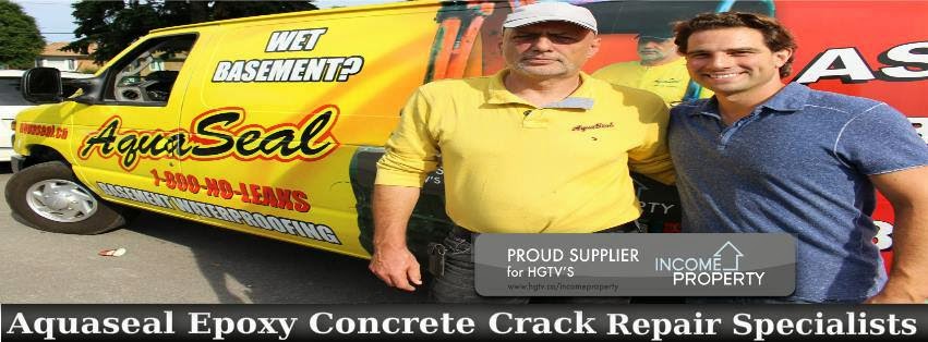 Aquaseal Basement Foundation Epoxy Polyurethane Concrete Crack Repair 1-800-NO-LEAKS