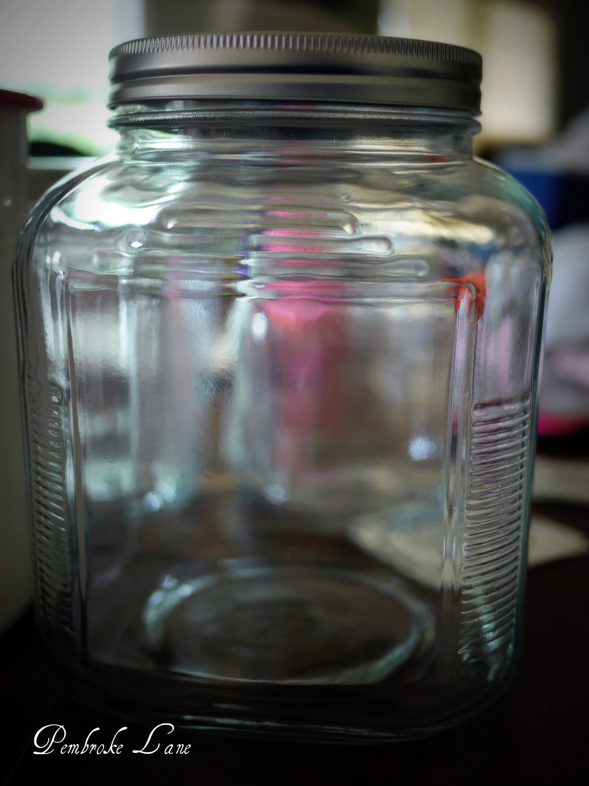 Pembroke Lane Labeled Glass Pantry Jars & a Vinyl Transfer Tutorial