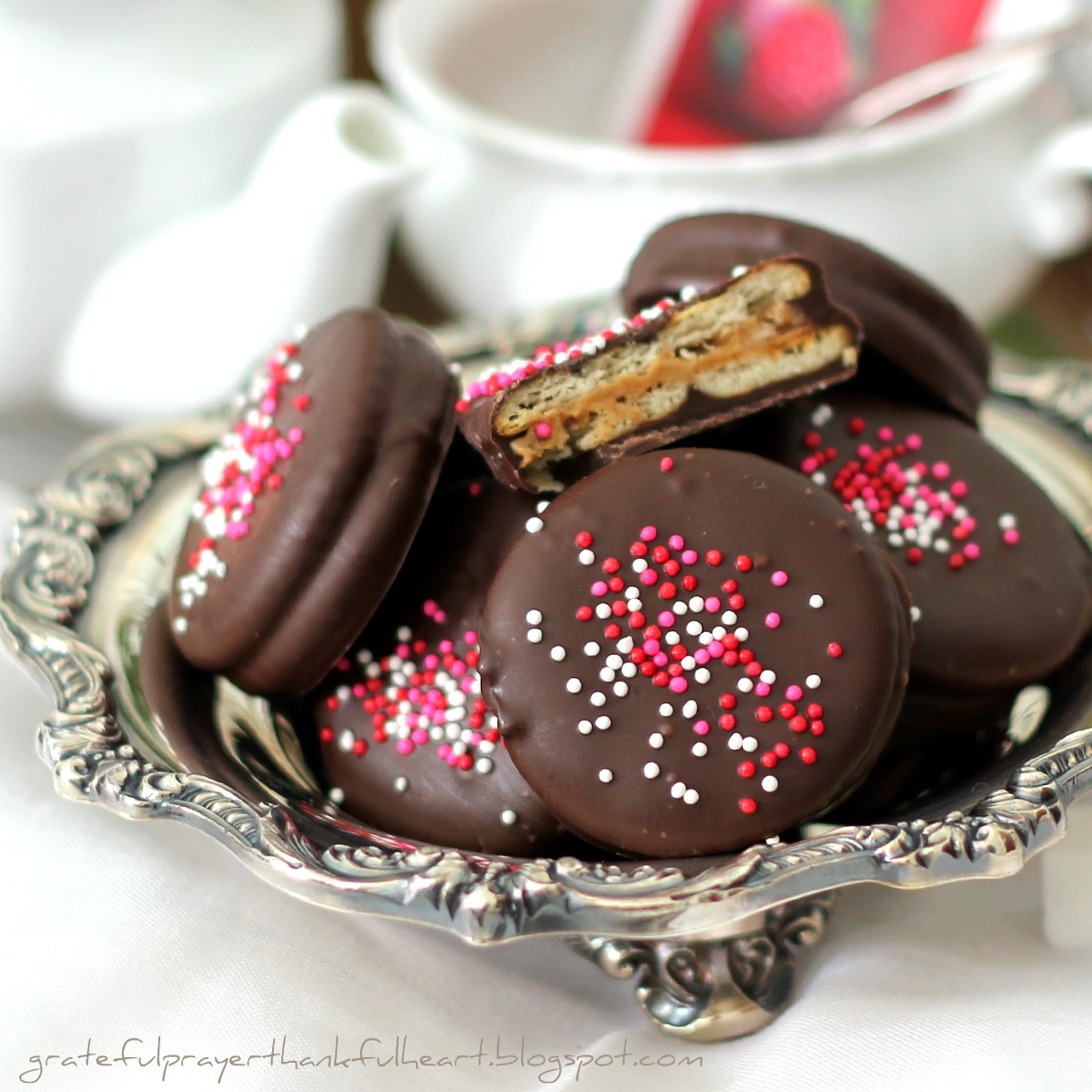 With a Grateful Prayer and a Thankful Heart Chocolate Covered Peanut