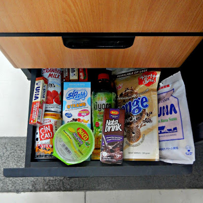 A drawer full of snack