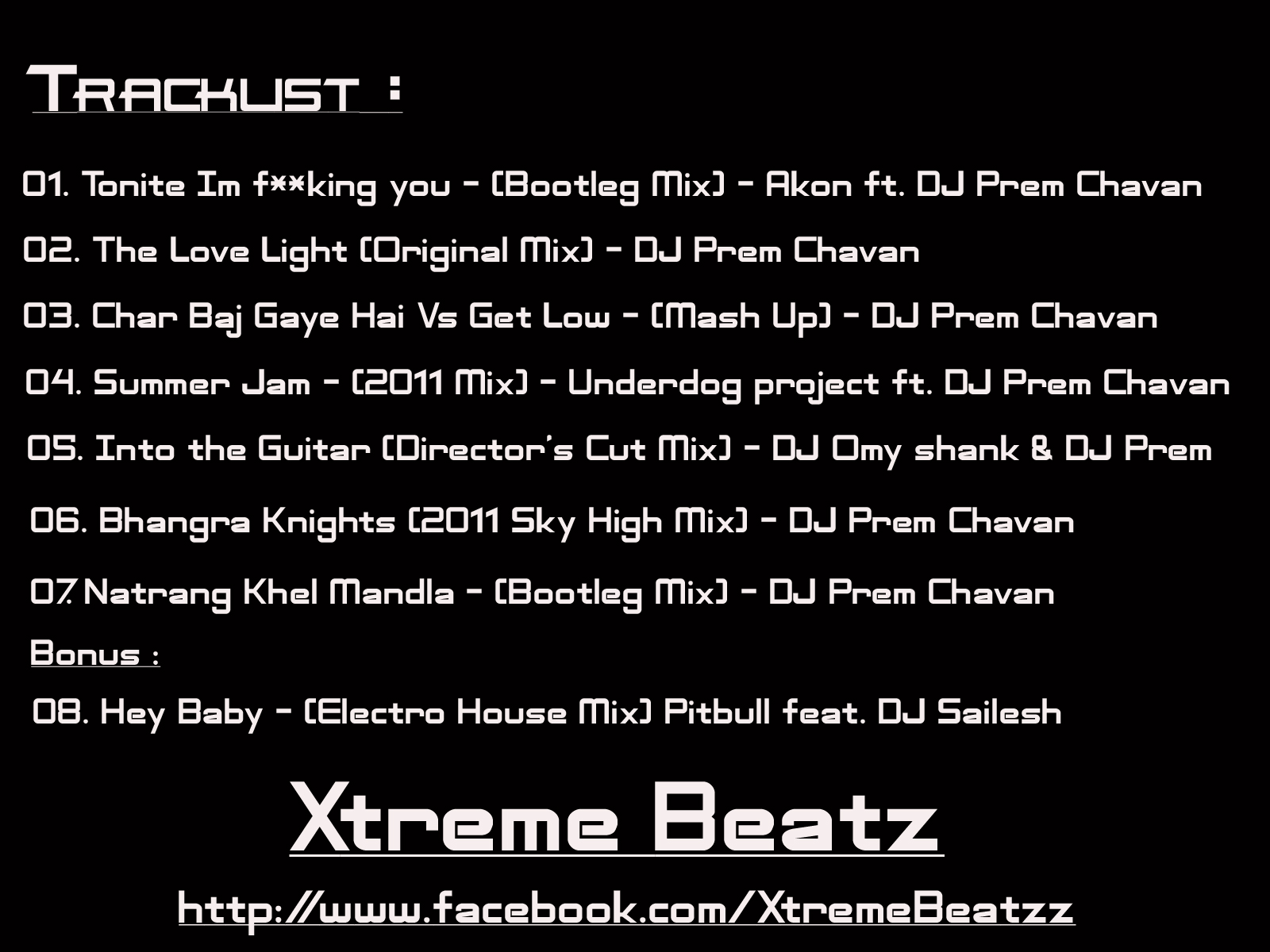 DJ Prem Chavan - Top Chart Vol.1 Back+new