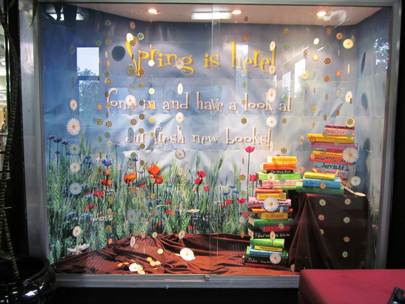 Library Displays Spring is here come and have a look at our fresh new