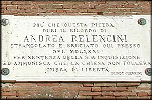 Lapide Andrea Relencini