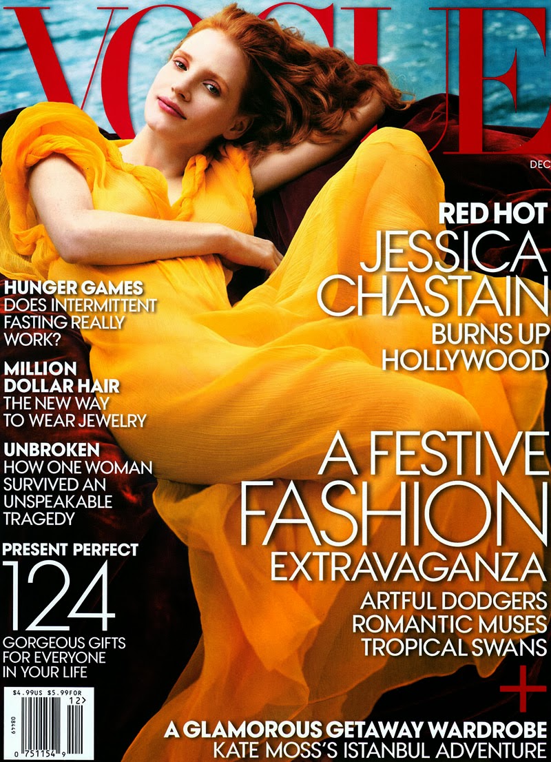 Jessica Chastain Covers Vogue Magazine Dash of Fashion