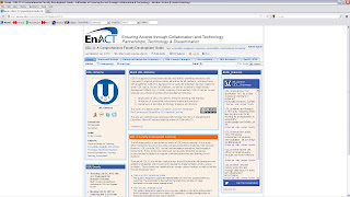 Screenshot of EnACT's UDL-U website