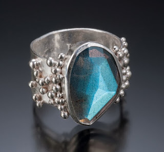 sterling labradorite ring reticulated