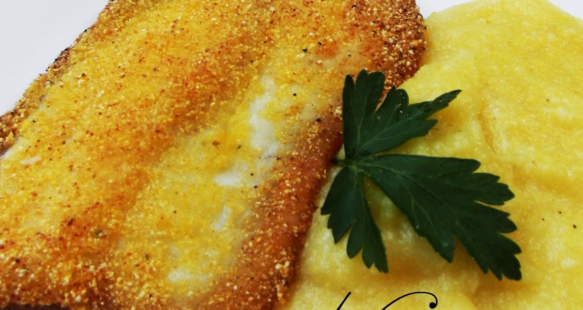 NINA'S RECIPES..... FRIED FISH WITH POLENTA AND GARLIC SAUCE
