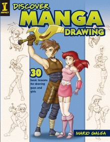 Cover of "Discover Manga Drawing"  (by Mario Galea)