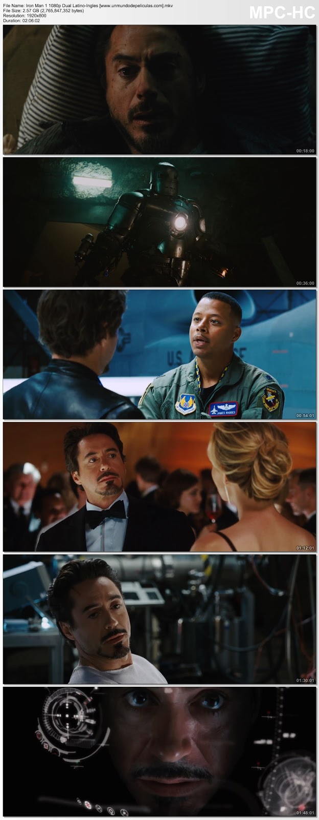 Capturas de la película.