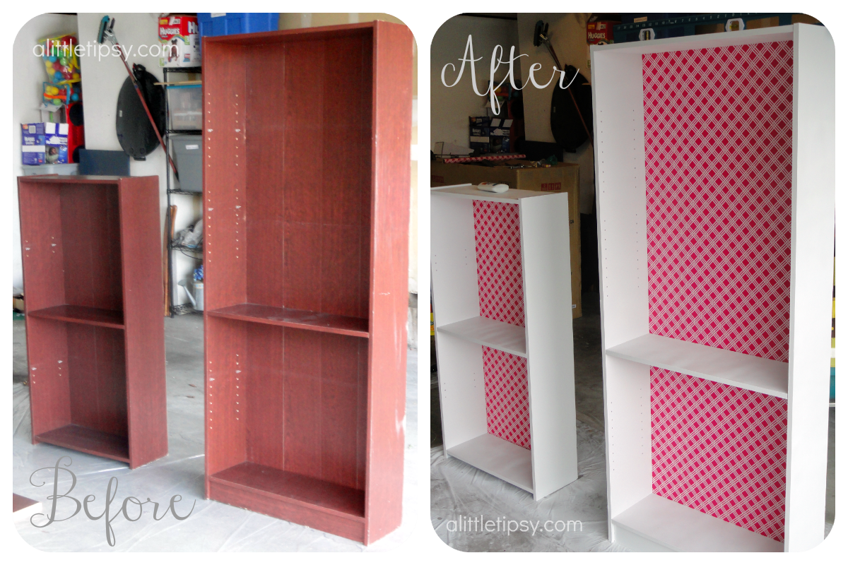 DIY bookshelf A Little Tipsy