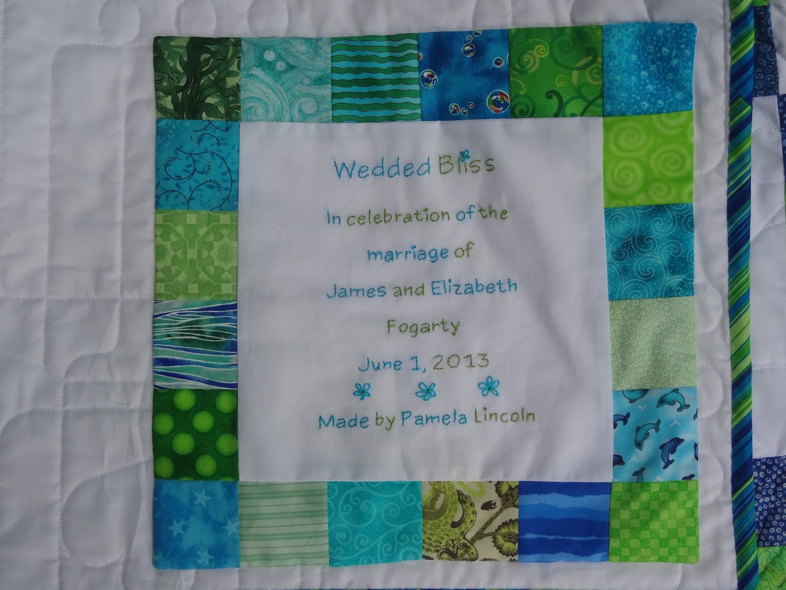 Camping themed quilt campingcouple