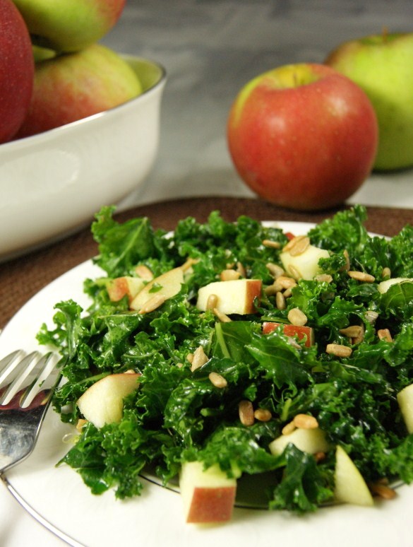 Kale & Apple Salad with Honey The Kitchen is My Playground