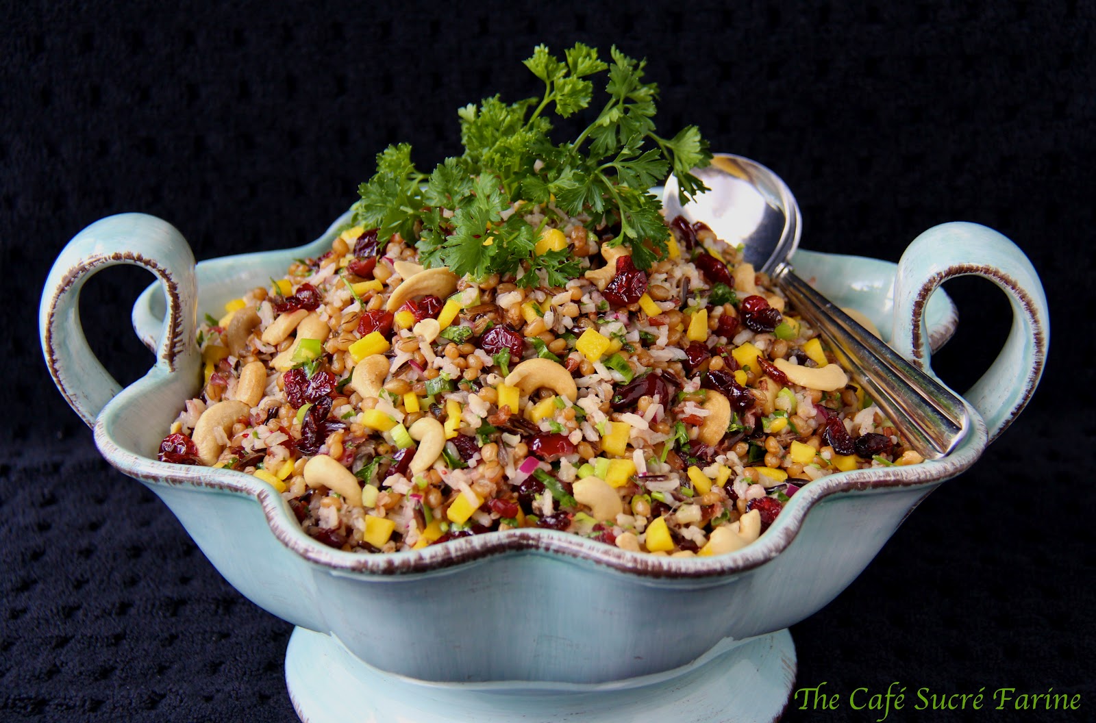 Wheat Berry and Wild Rice Salad with Mango The Café Sucre Farine