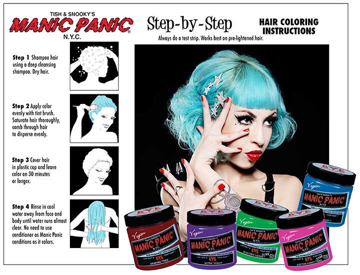 2. Manic Panic Semi-Permanent Hair Color Cream, Blue Moon - wide 6