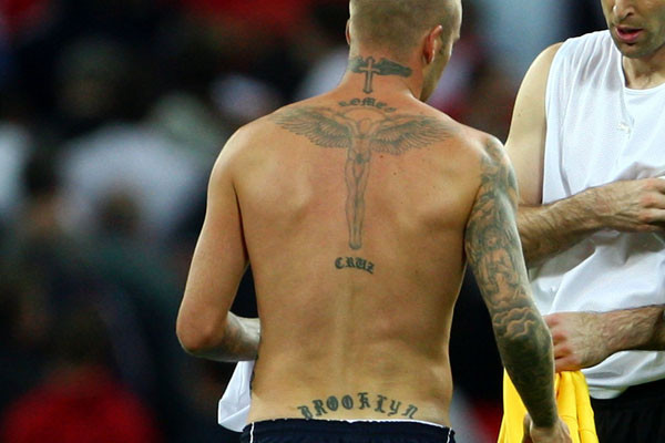David Beckham Angel Tattoo Design tattoo david beckham