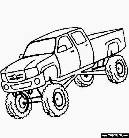 Cars Color changers Monster Truck Coloring book  - monster truck coloring pages