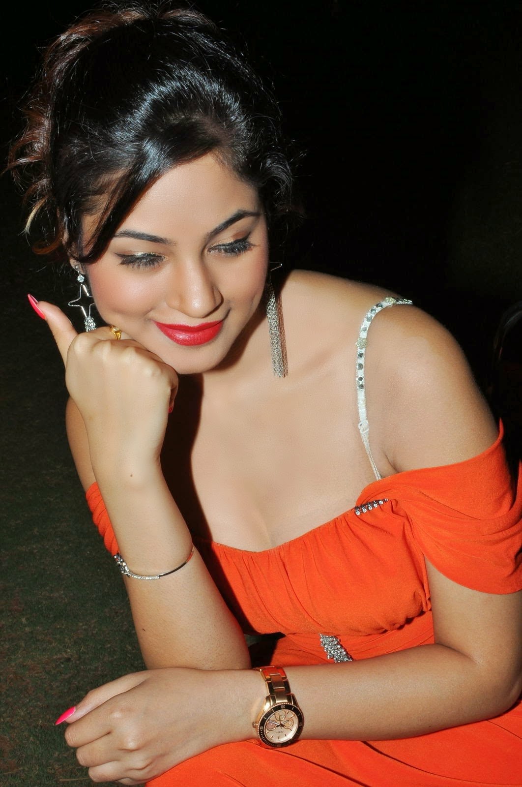 Shilpi Sharma Hot Clevage Stills at Green Signal Audio Launch | Filmy Trend
